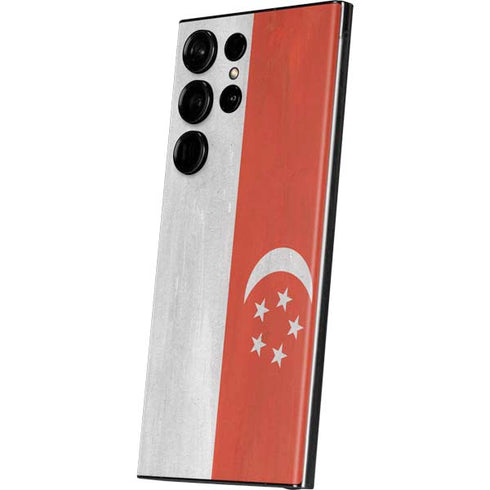 Singapore Flag Distressed Galaxy Skins